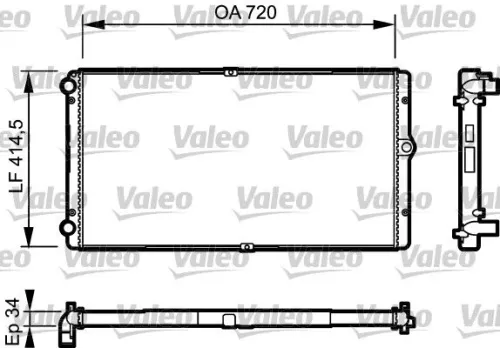 Radiator, motorkoeling VALEO 732177)
