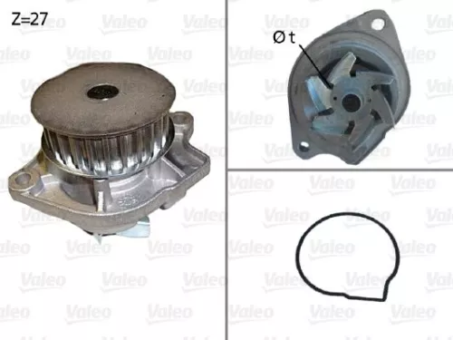 Waterpomp, motorkoeling VALEO 506576)