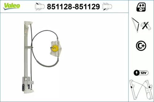 Raammechanisme VALEO 851128)
