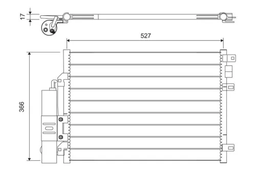Condensor, airconditioning VALEO 817428)