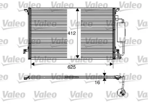 Condensor, airconditioning VALEO 817712)