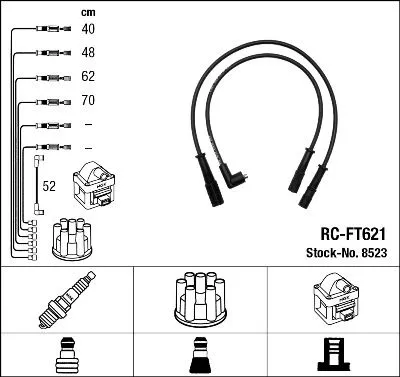 Ontstekingskabelset NGK 8523)