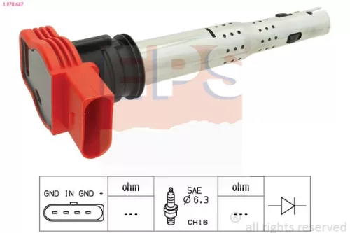 Ignition Coil EPS 1.970.427)