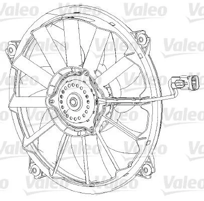 Ventilator, motorkoeling VALEO 696091)