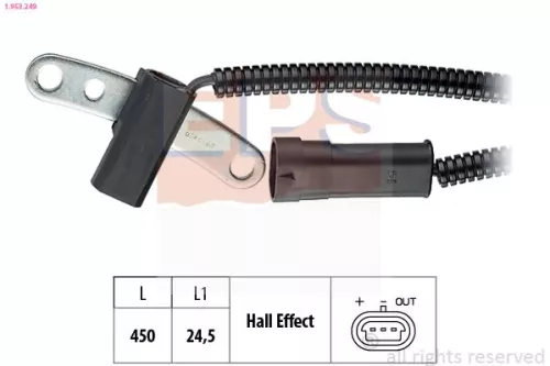 Sensor, motortoerental EPS 1.953.249)