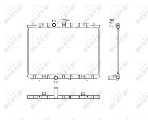 Radiator, motorkoeling NRF 53761)