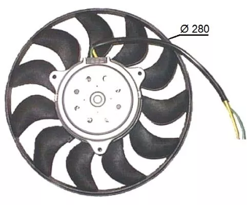 Ventilator, motorkoeling NRF 47616)