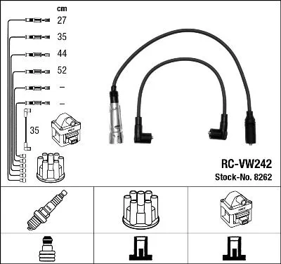 Ontstekingskabelset NGK 8262)