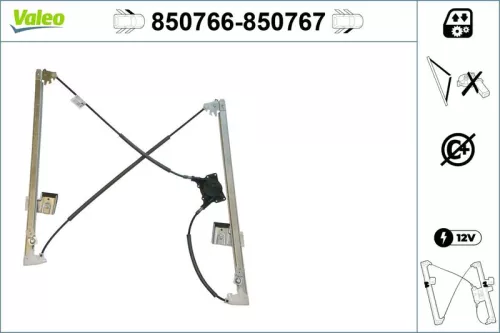 Raammechanisme VALEO 850766)