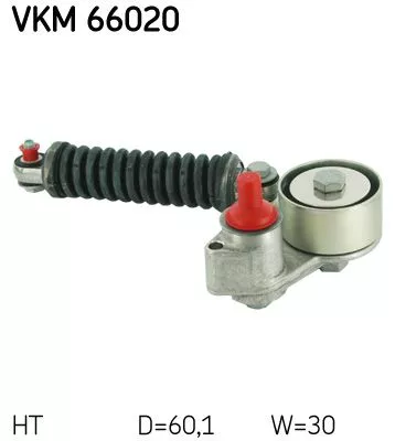 Riemspanner, V-geribbelde riem SKF VKM 66020)