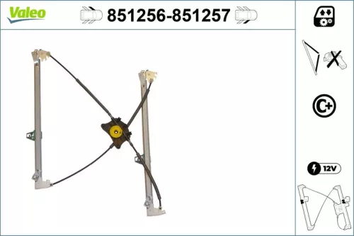 Raammechanisme VALEO 851256)