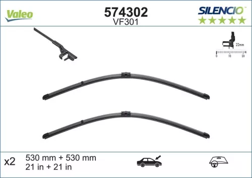 Ruitenwisser VALEO 574302)