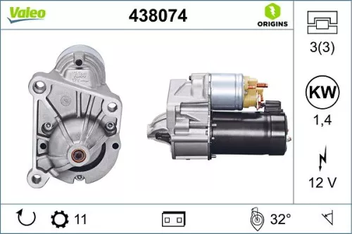 Starter VALEO 438074)