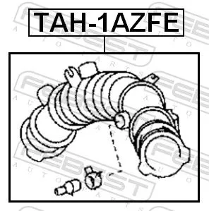 Slang, luchttoevoer FEBEST TAH-1AZFE)