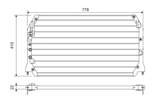Condensor, airconditioning VALEO 814283)