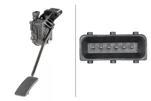 Sensor, gaspedaalpositie HELLA 6PV 010 946-131)