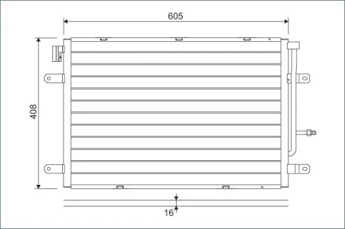 Condensor, airconditioning VALEO 818190)