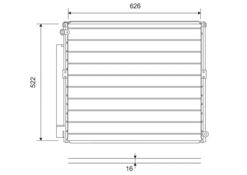 Condenser, air conditioning VALEO 814203)