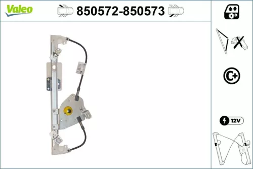Raammechanisme VALEO 850572)