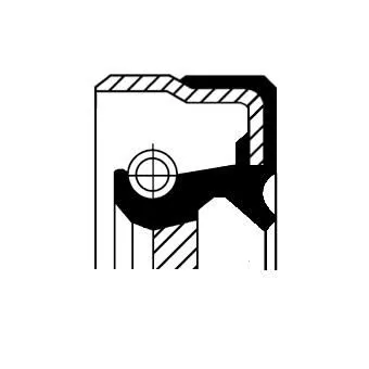 Asafdichting, automatische transmissie CORTECO 01036174B)