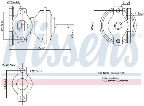 EGR-klep NISSENS 98471)
