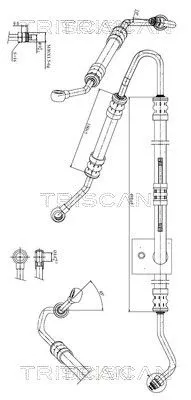 Hydraulische slang, stuurinrichting TRISCAN 8516 11001)
