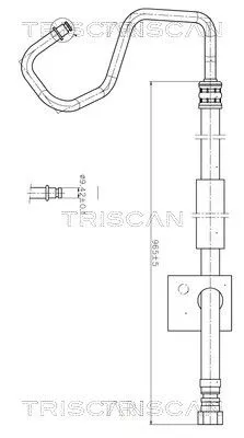 Hydraulische slang, stuurinrichting TRISCAN 8516 16012)
