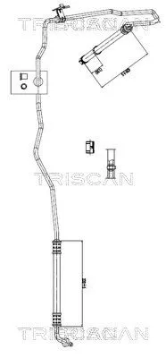 Hydraulische slang, stuurinrichting TRISCAN 8516 16002)