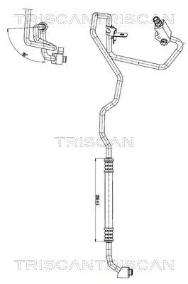Hoge-/lagedrukleiding, airconditioning TRISCAN 9010 15005)