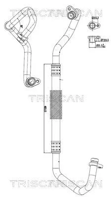 Hoge-/lagedrukleiding, airconditioning TRISCAN 9010 24004)