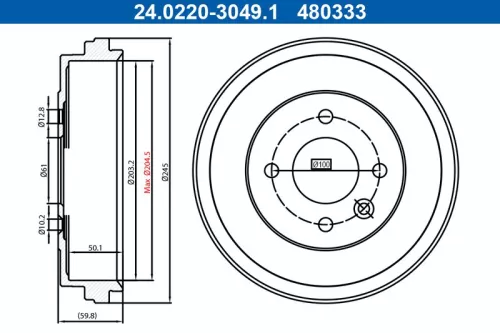 Remtrommel ATE 24.0220-3049.1)