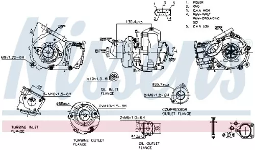 Oplader, opladen (supercharged/turbocharged) NISSENS 93502)