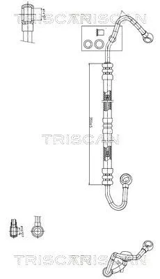 Hydraulische slang, stuurinrichting TRISCAN 8516 11018)