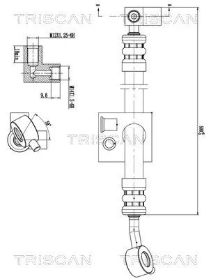 Hydraulische slang, stuurinrichting TRISCAN 8516 14002)