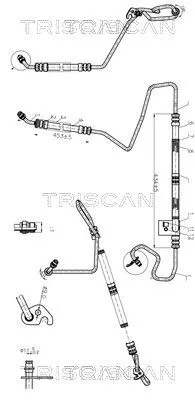 Hydraulische slang, stuurinrichting TRISCAN 8516 16023)