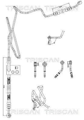 Hydraulische slang, stuurinrichting TRISCAN 8516 29008)
