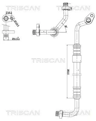 Hoge-/lagedrukleiding, airconditioning TRISCAN 9010 28091)