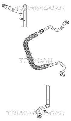 Hoge-/lagedrukleiding, airconditioning TRISCAN 9010 29013)