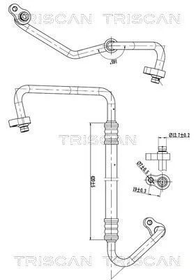 Hoge-/lagedrukleiding, airconditioning TRISCAN 9010 43001)