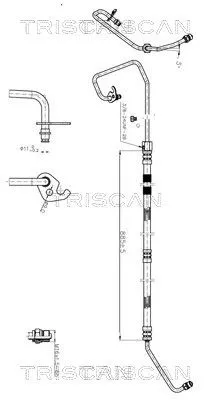 Hydraulische slang, stuurinrichting TRISCAN 8516 16009)