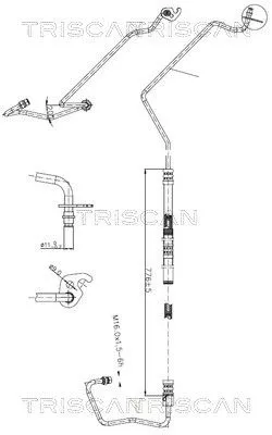 Hydraulische slang, stuurinrichting TRISCAN 8516 16018)
