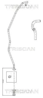 Hydraulische slang, stuurinrichting TRISCAN 8516 16031)
