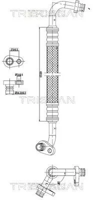Hoge-/lagedrukleiding, airconditioning TRISCAN 9010 28007)