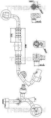 Hoge-/lagedrukleiding, airconditioning TRISCAN 9010 16022)