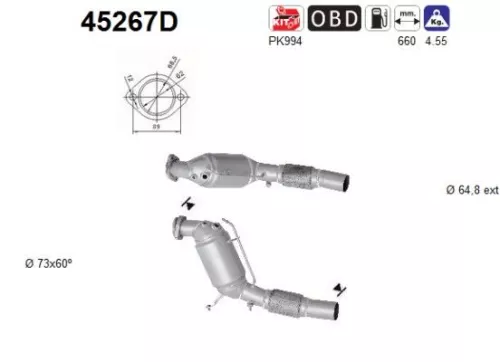 Katalysator AS 45267D)