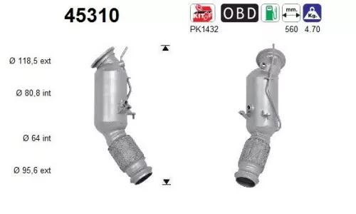 Katalysator AS 45310)