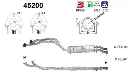 Katalysator AS 45200)