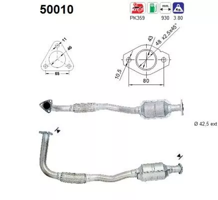 Katalysator AS 50010)