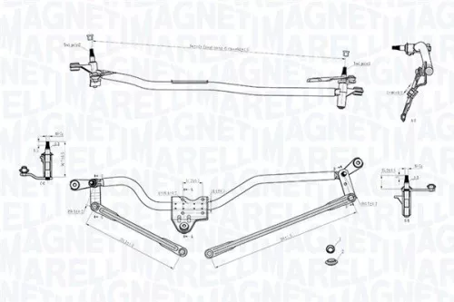 Ruitenwissermechanisme MAGNETI MARELLI 085570750010)