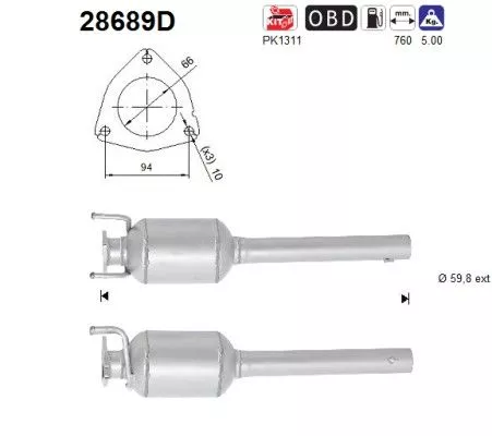 Katalysator AS 28689D)